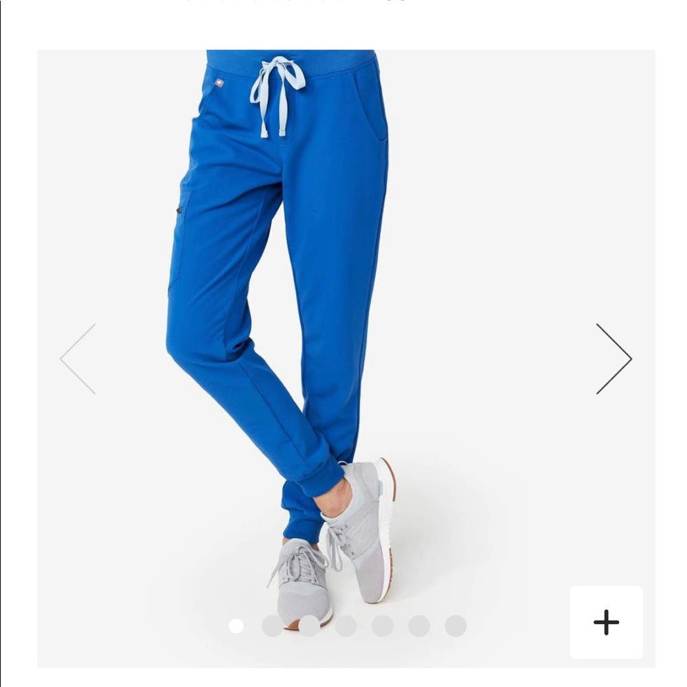 Figs Zamora jogger scrub pants petite medium blue